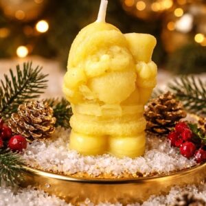 Bienenwachskerze Weihnachtsmann