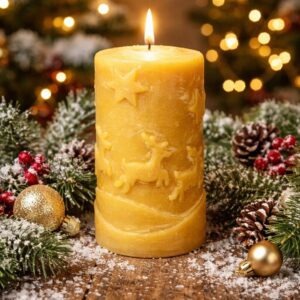 Bienenwachskerze Rentier