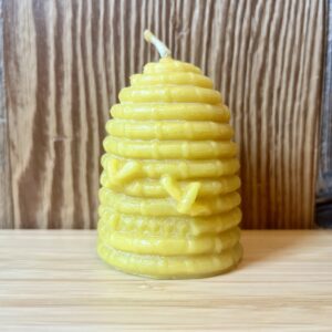 Bienenwachskerze Bienenkorb groß